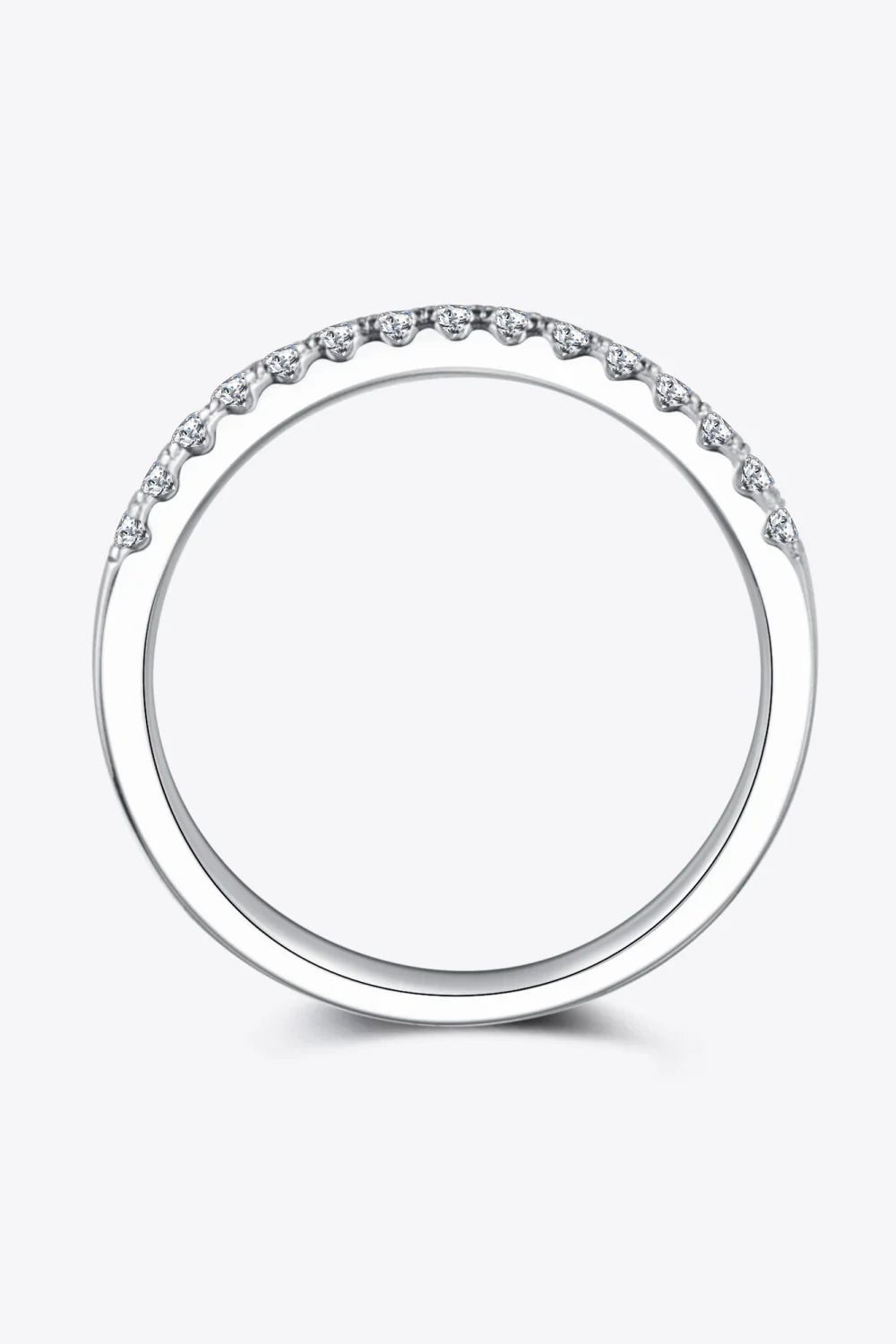 Moissanite Ring Giulia - Half-Eternity Arc Sparkle Women's Ring Velanci