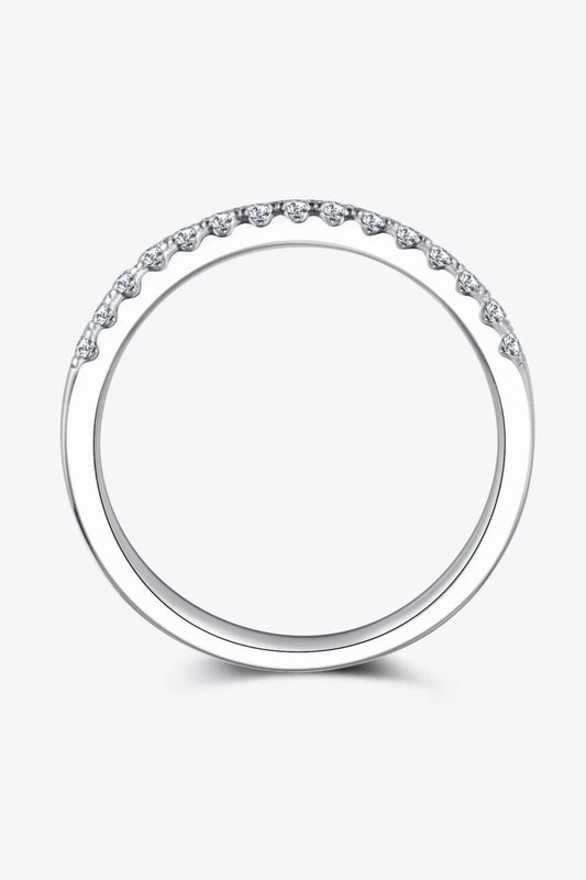 Moissanite Ring Giulia - Half-Eternity Arc Sparkle Women's Ring Velanci