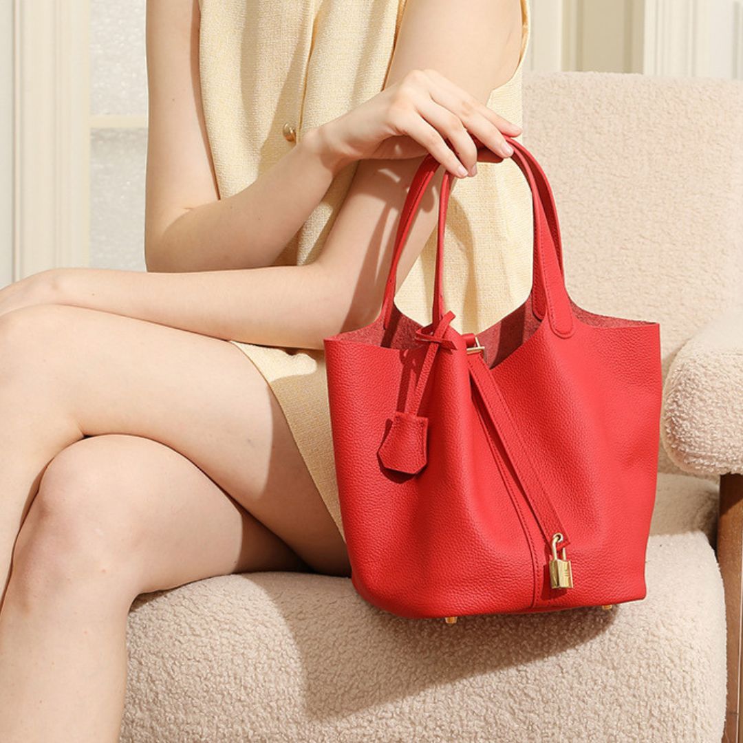 Velanci Sovereign Charm Leather Handbag