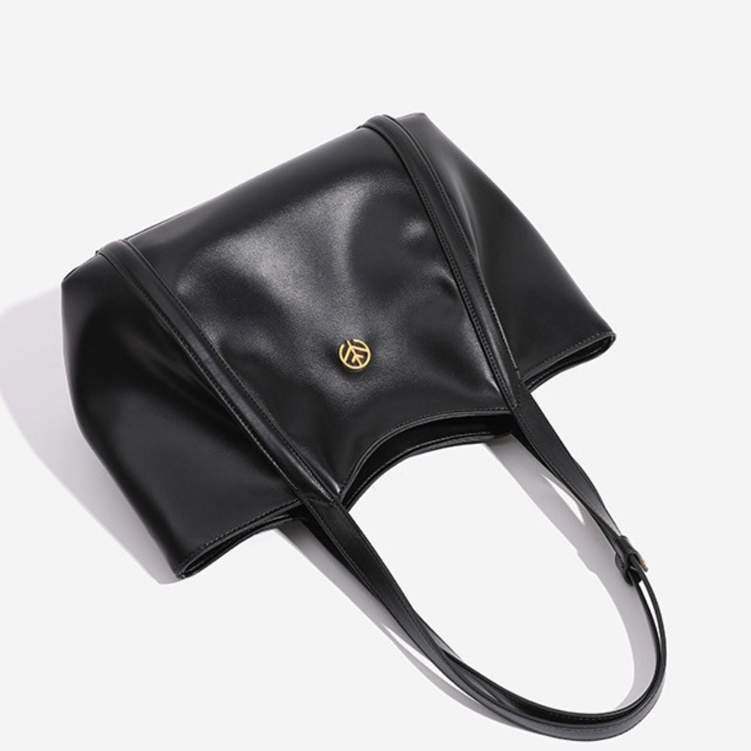 Celestial Poise Leather Handbag
