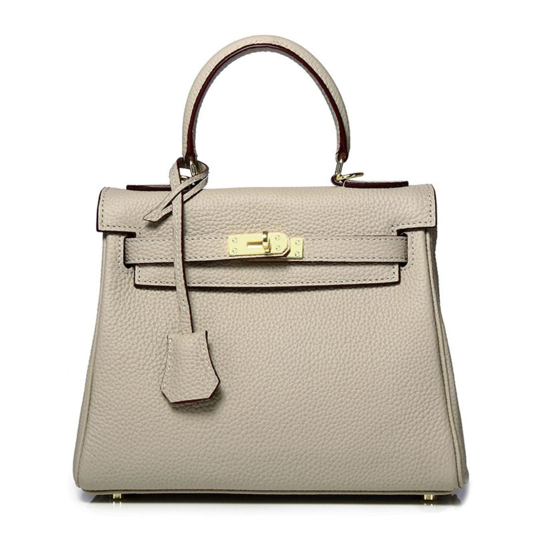 Velanci Ivory Crest Luxe Handbag