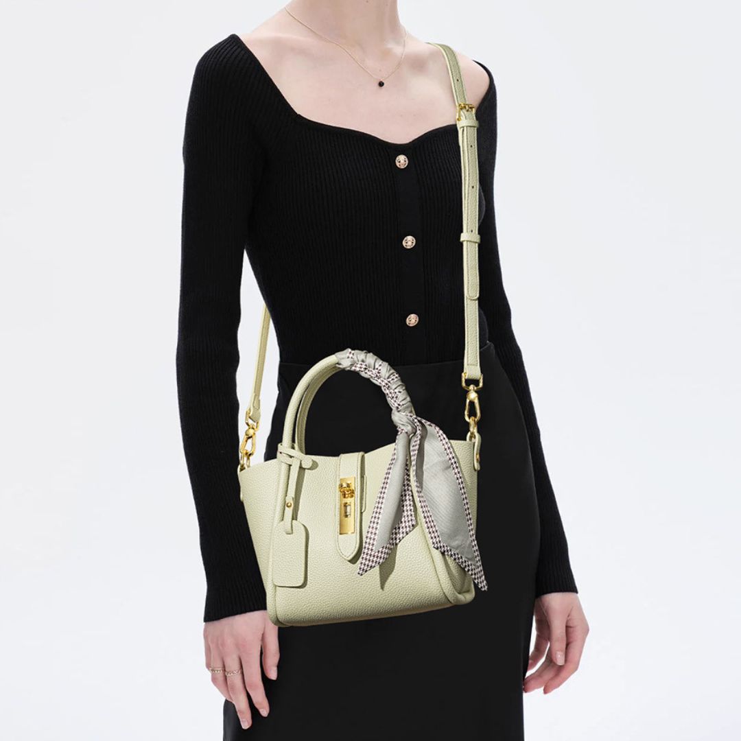 Velanci Noir Royale Leather Handbag