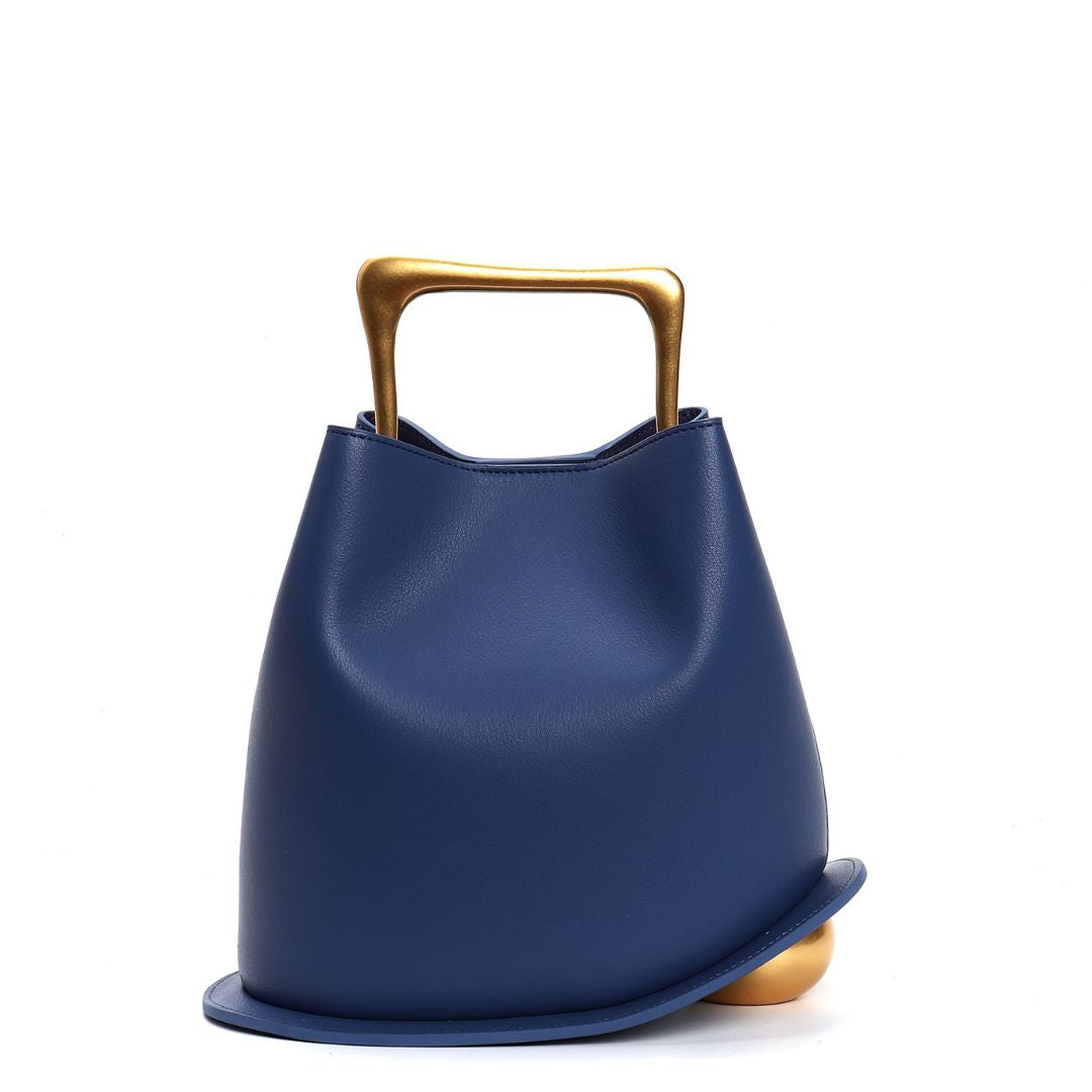 Fleur de Minuit Leather Handbag: Midnight Elegance Unveiled