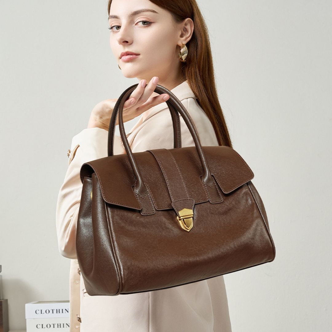 Velanci Dorée Luxe Leather Handbag