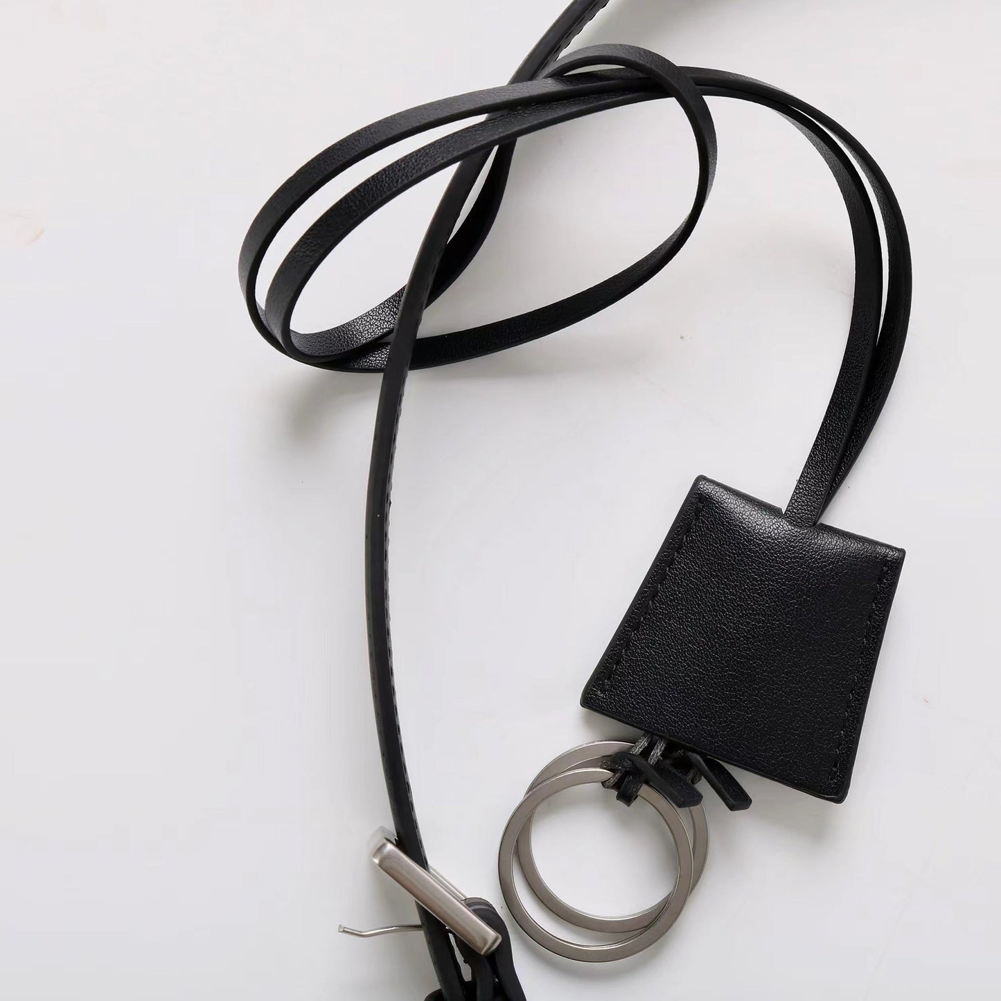 Elegant Waxed Calfskin Vintage Crossbody Baguette Bag