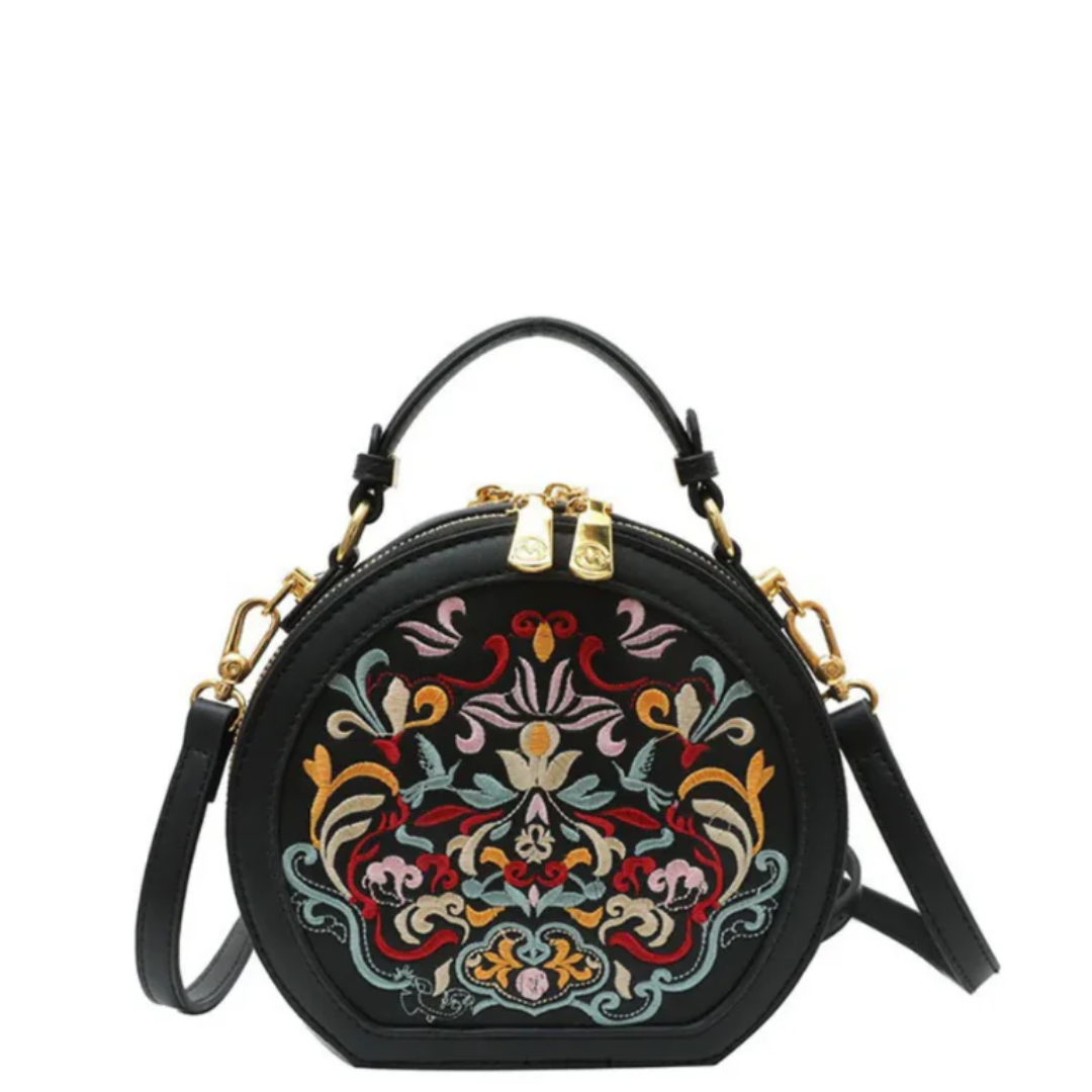 Velanci Louvre Mist Leather Handbag