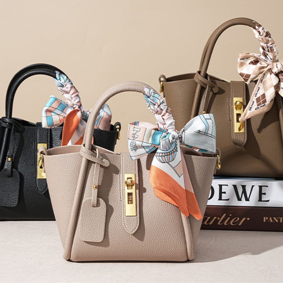 Velanci Noir Royale Leather Handbag