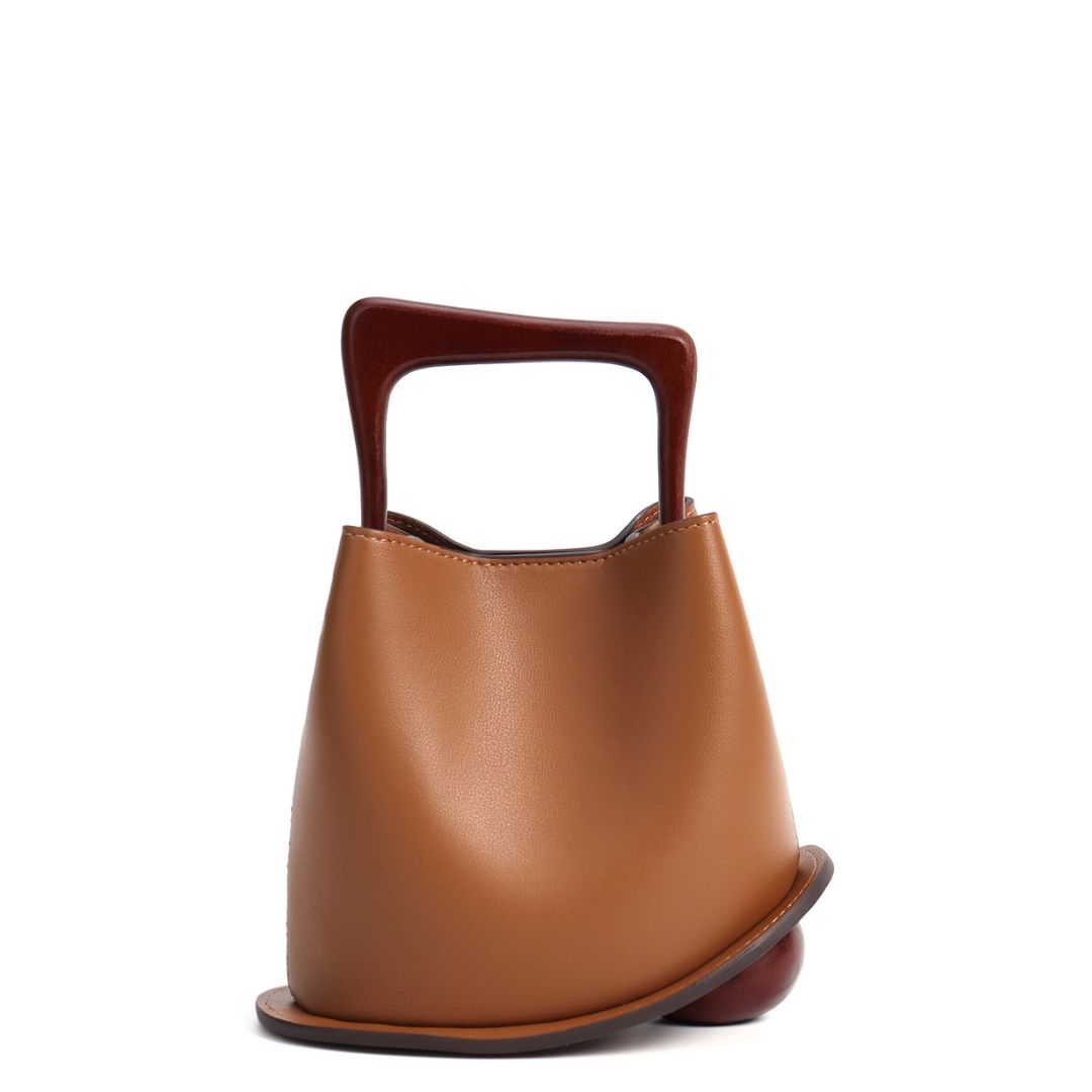 Fleur de Minuit Leather Handbag: Midnight Elegance Unveiled