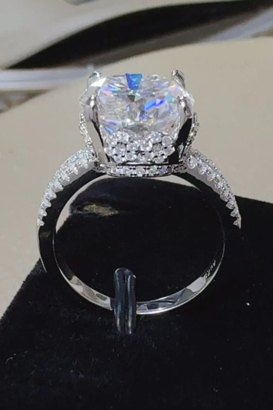 Ring Sofia - 5 Carat Moissanite Sterling Silver Ring Women's Ring Velanci