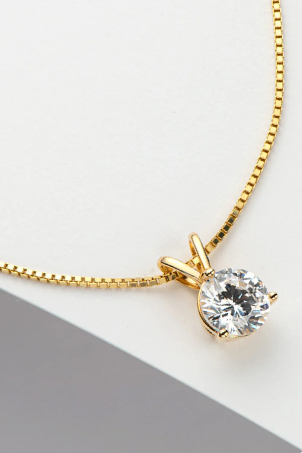 Coastal 1 Carat Moissanite Pendant Necklace - Minimalist Velanci