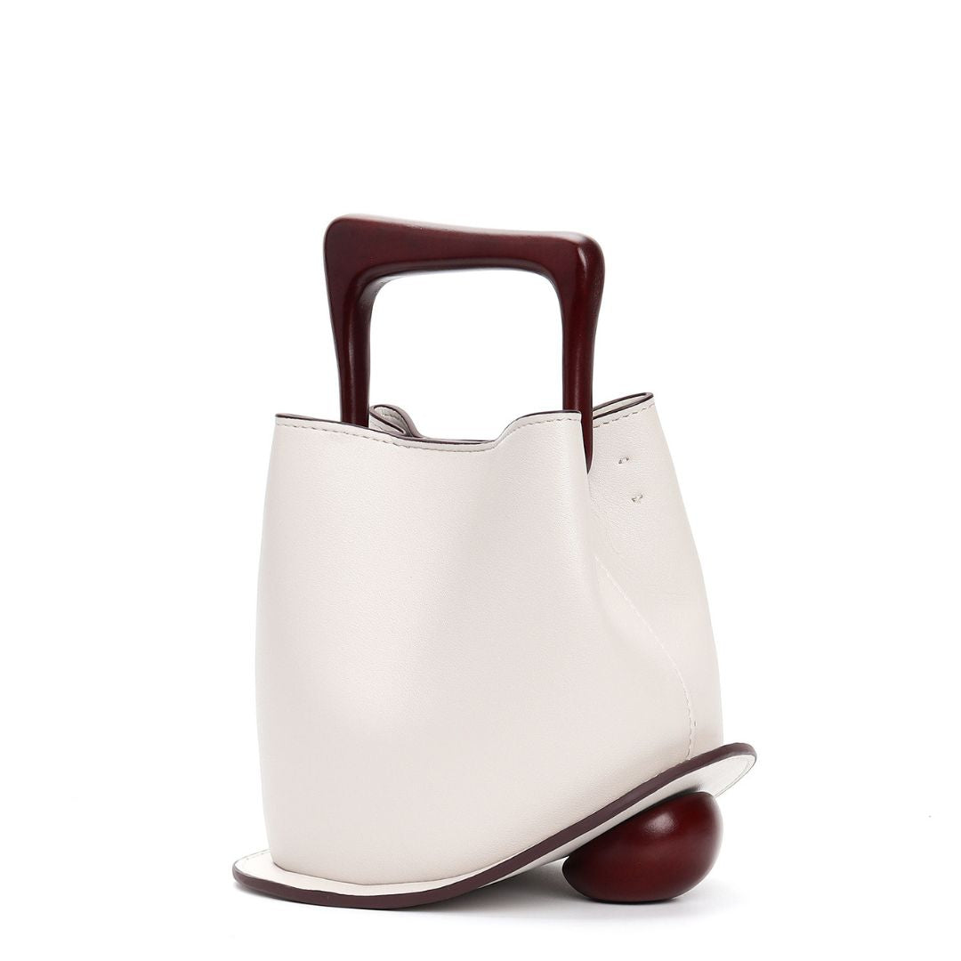 Fleur de Minuit Leather Handbag: Midnight Elegance Unveiled