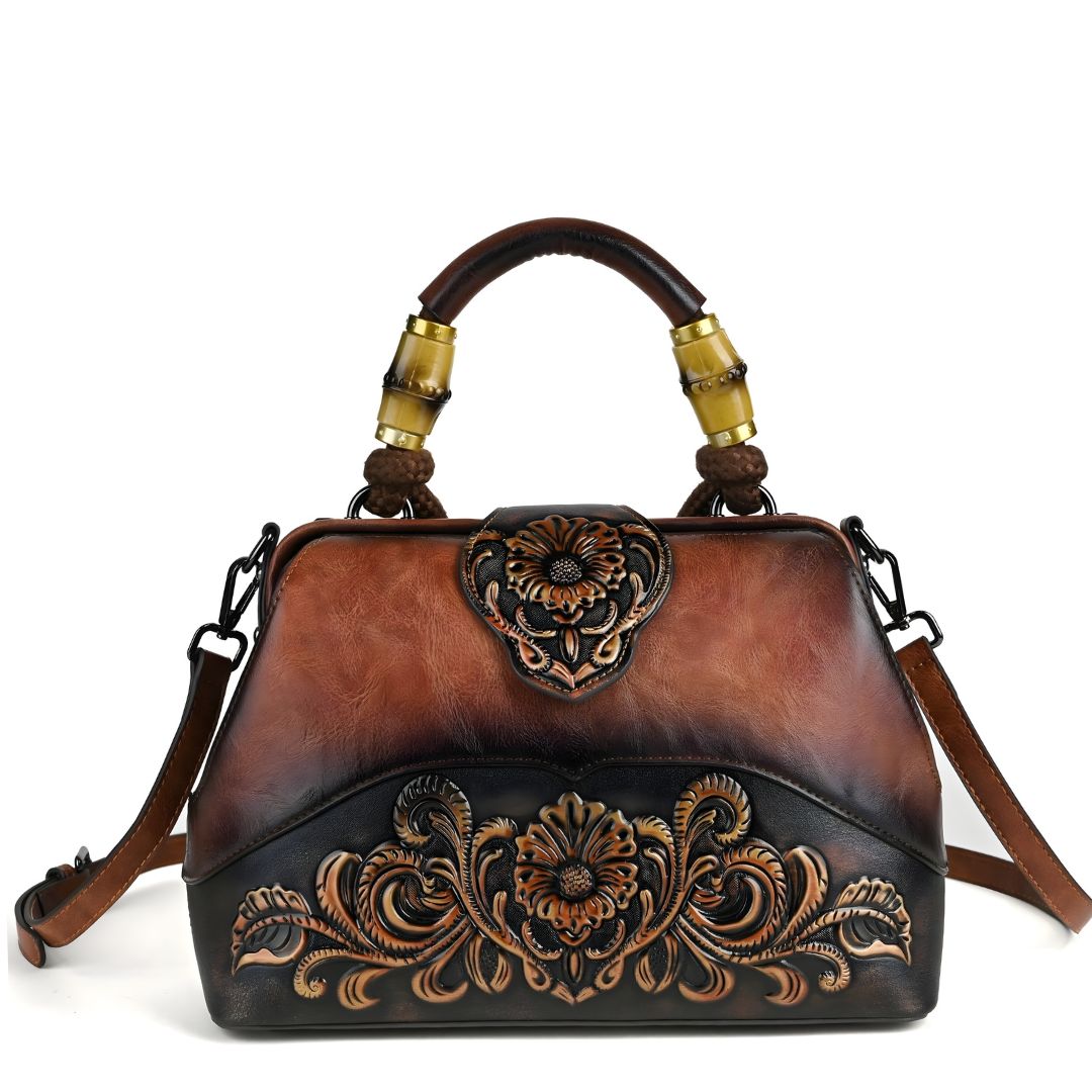 Velanci Velvet Royale Leather Handbag