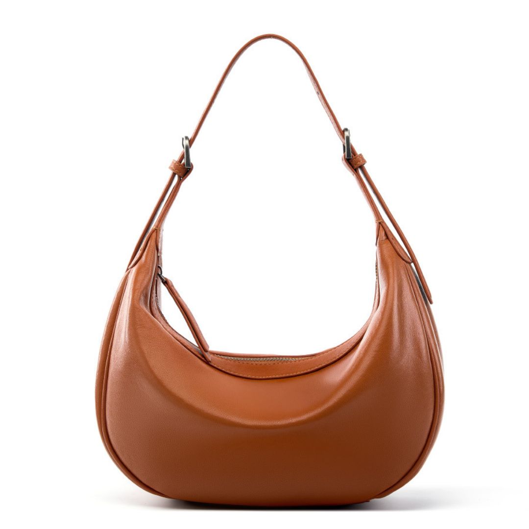 Evening Glow Luxe Leather Handbag