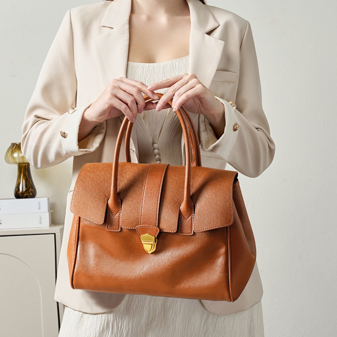 Velanci Dorée Luxe Leather Handbag