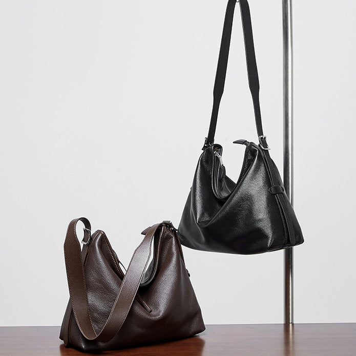 High-End Retro Genuine Leather Shoulder Bag for Women