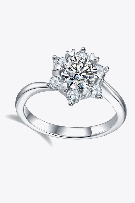 Ring Giovanna - 1ct Moissanite Radiant Shine Center Stone Women's Ring Velanci