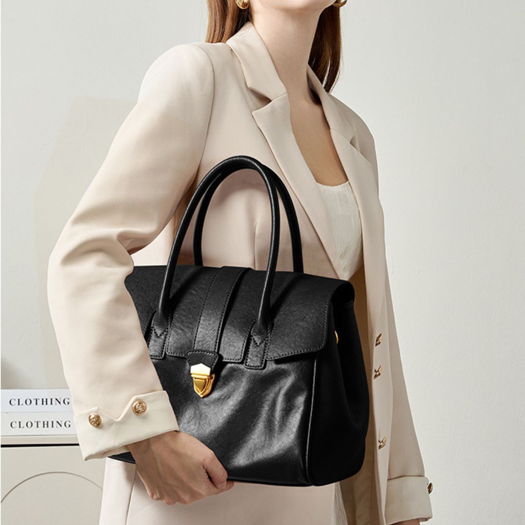 Velanci Dorée Luxe Leather Handbag