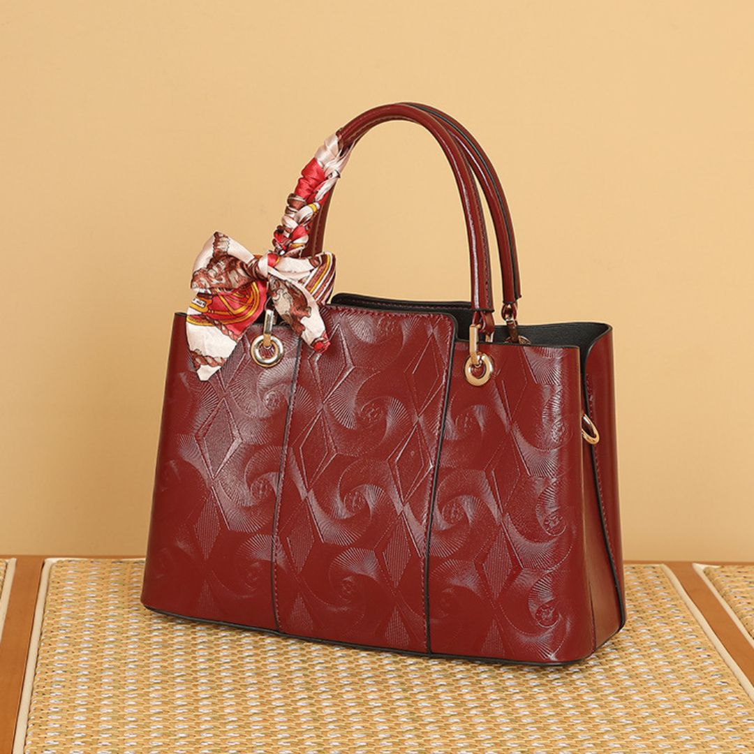 Sovereign Pearl Leather Handbag