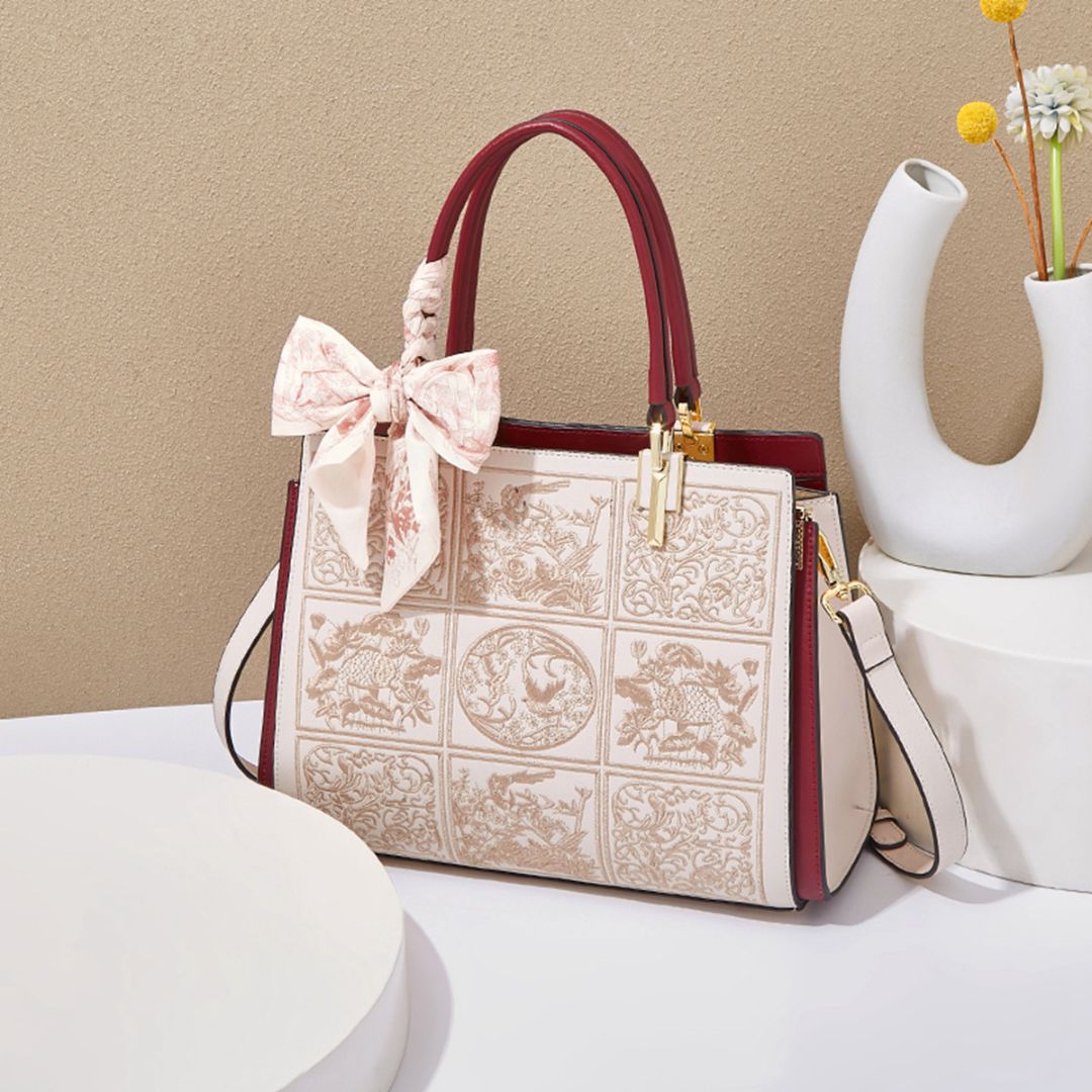 Velanci Midnight Veil Leather Handbag