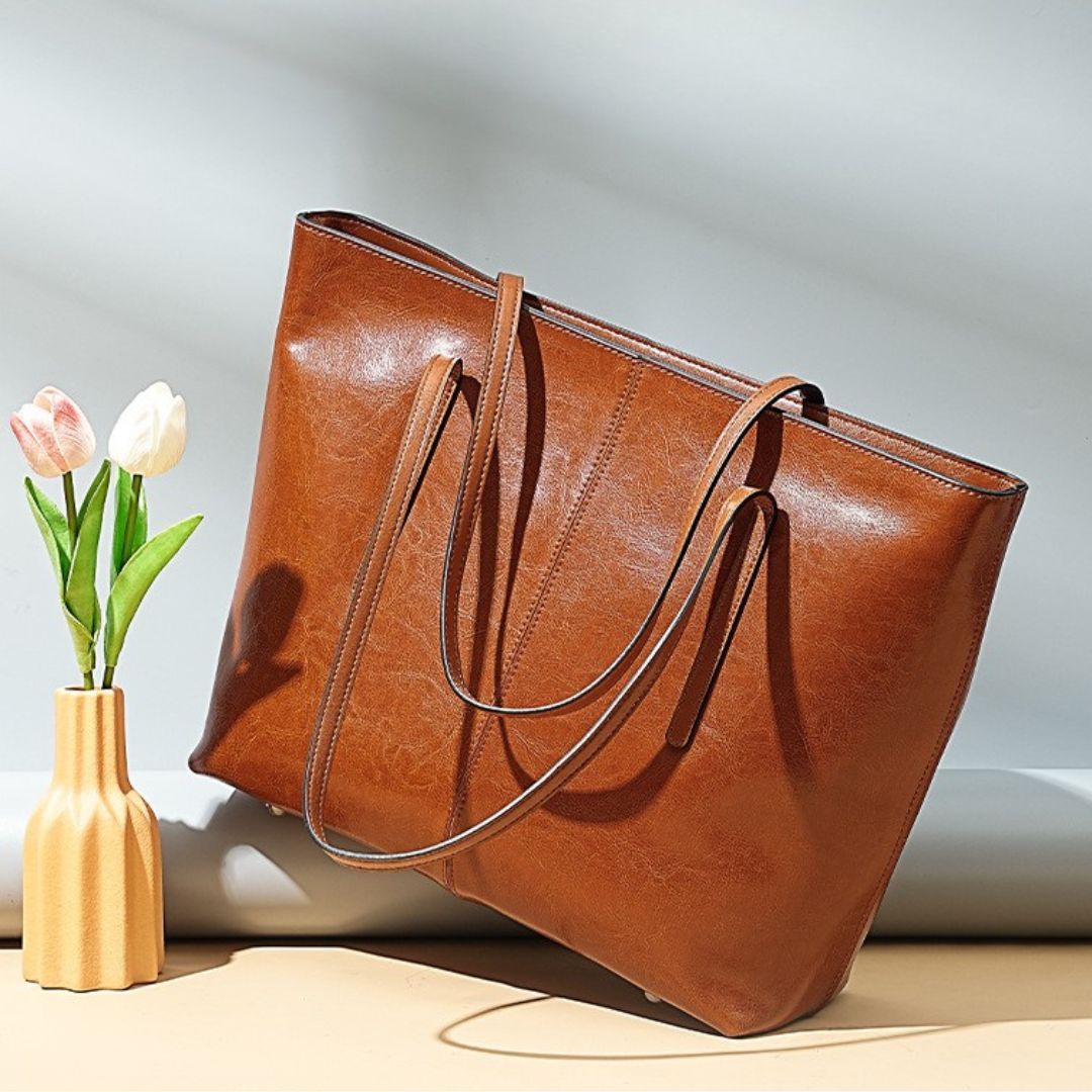 Velanci Windsor Bloom Elegant Leather Handbag