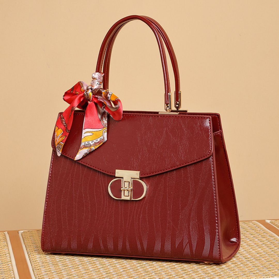 Château Lumière Leather Handbag