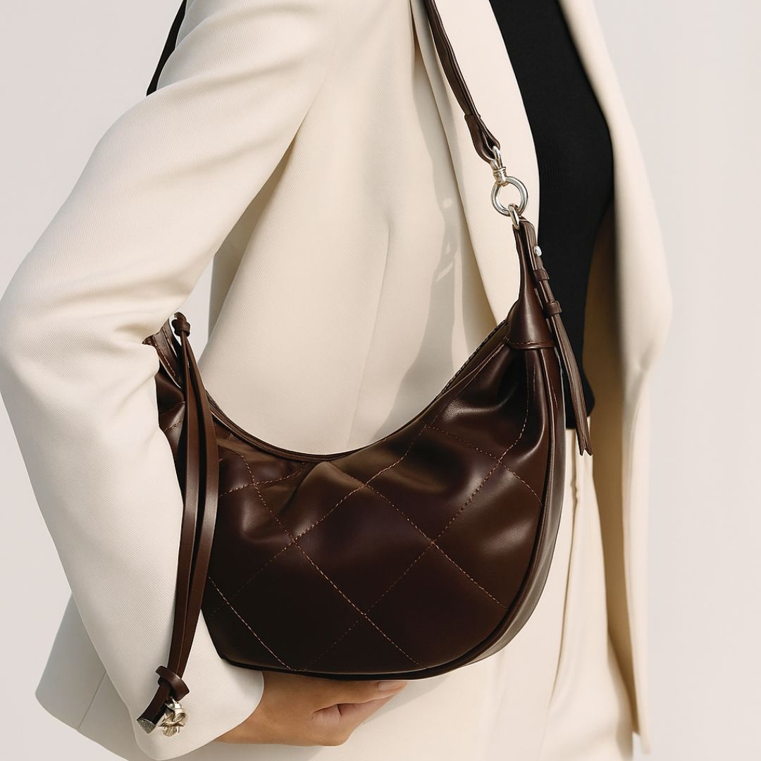 Velanci Briarwood Mist Genuine Leather Handbag