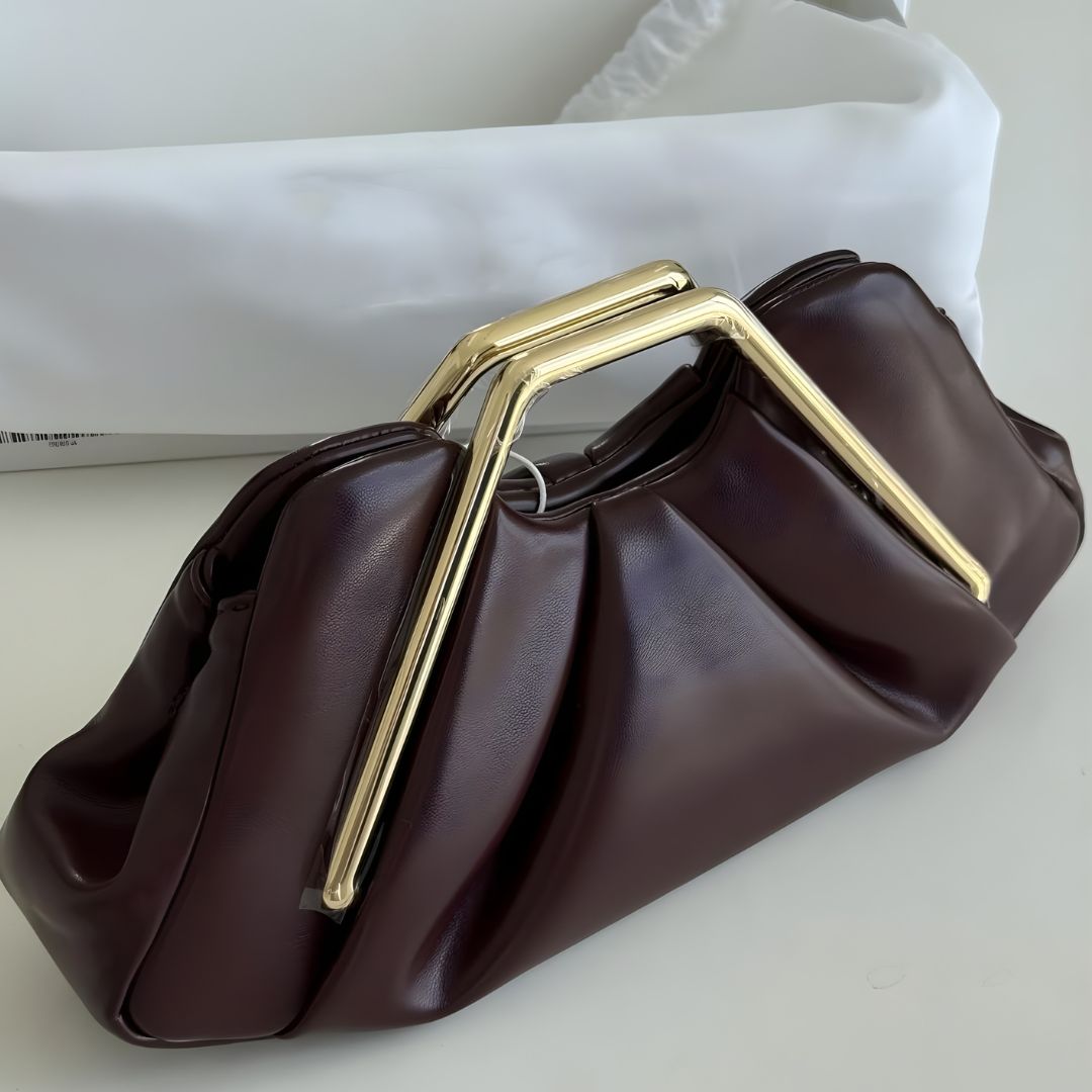 Velanci Pleated Heirloom Handbag - Timeless Leather Elegance