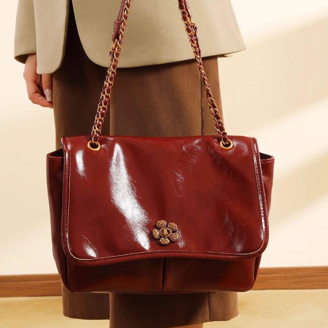 Velanci Chateau Bloom Leather Handbag