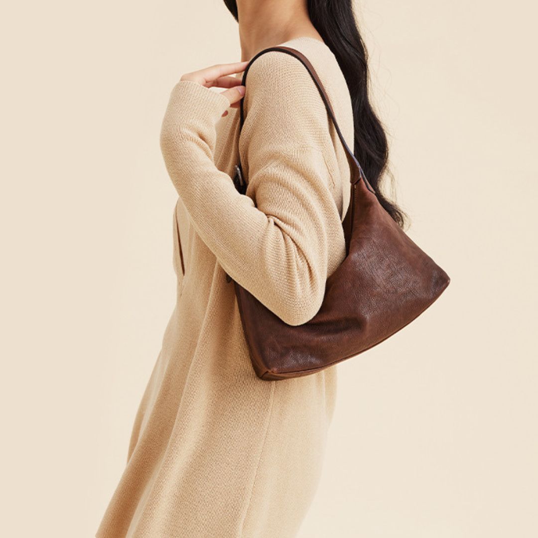 Langley Dream Handbag: A Touch of Refined Elegance in Genuine Leather