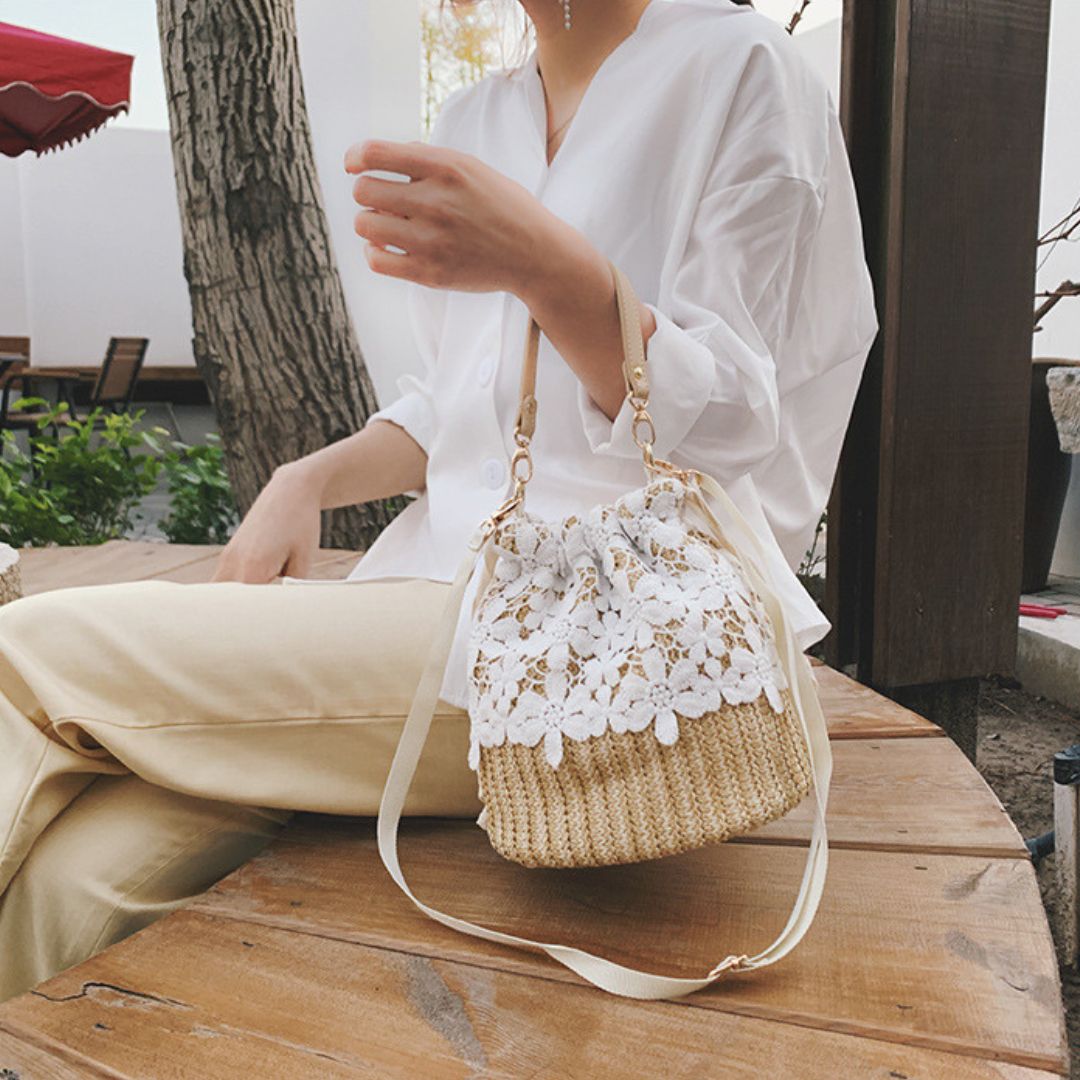 Velanci Erica Handbag - Timeless Elegance in Premium Straw