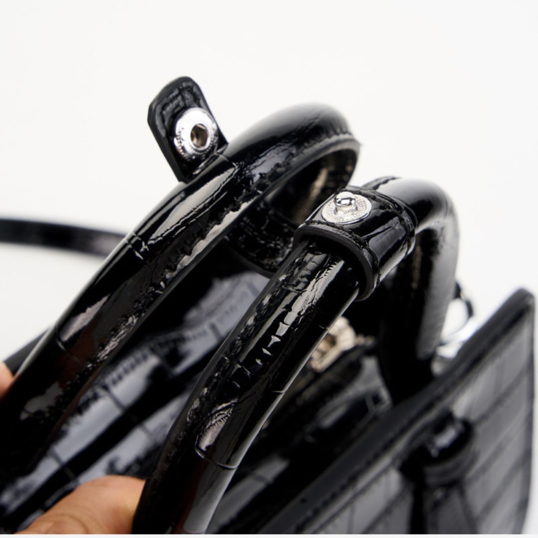 Ebon Chant Handbag by Velanci: A Symphony of Elegance