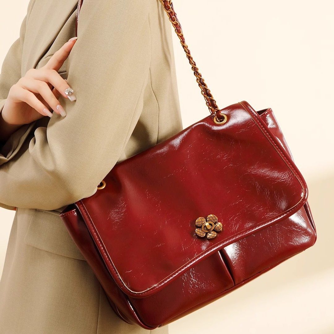 Velanci Chateau Bloom Leather Handbag