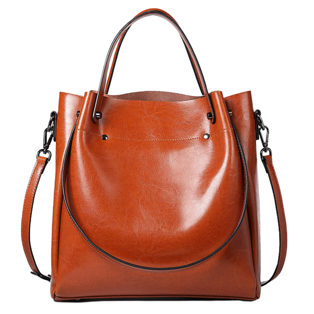 Velanci Garnet Frost Luxurious Leather Handbag