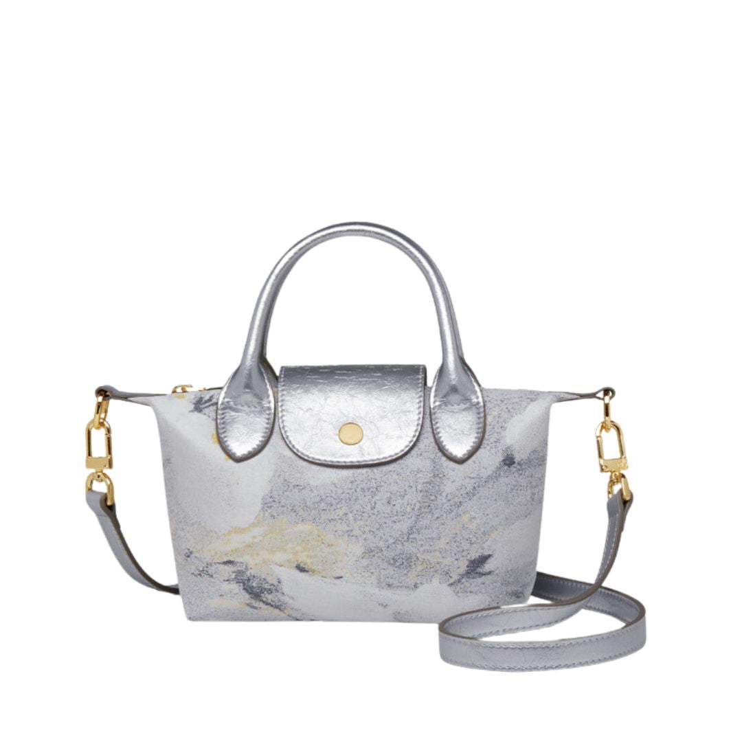 Velanci Heirloom Bloom Denim Handbag