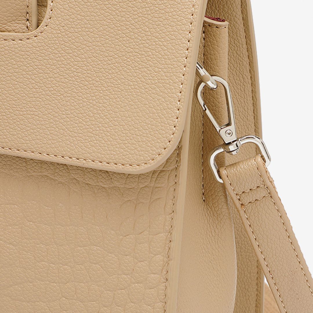 Velanci Sable Éclat Leather Handbag