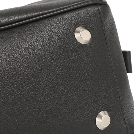 Exquisite Genuine Pebbled Leather Shoulder Handbag