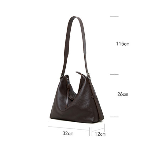 High-End Retro Genuine Leather Shoulder Bag for Women