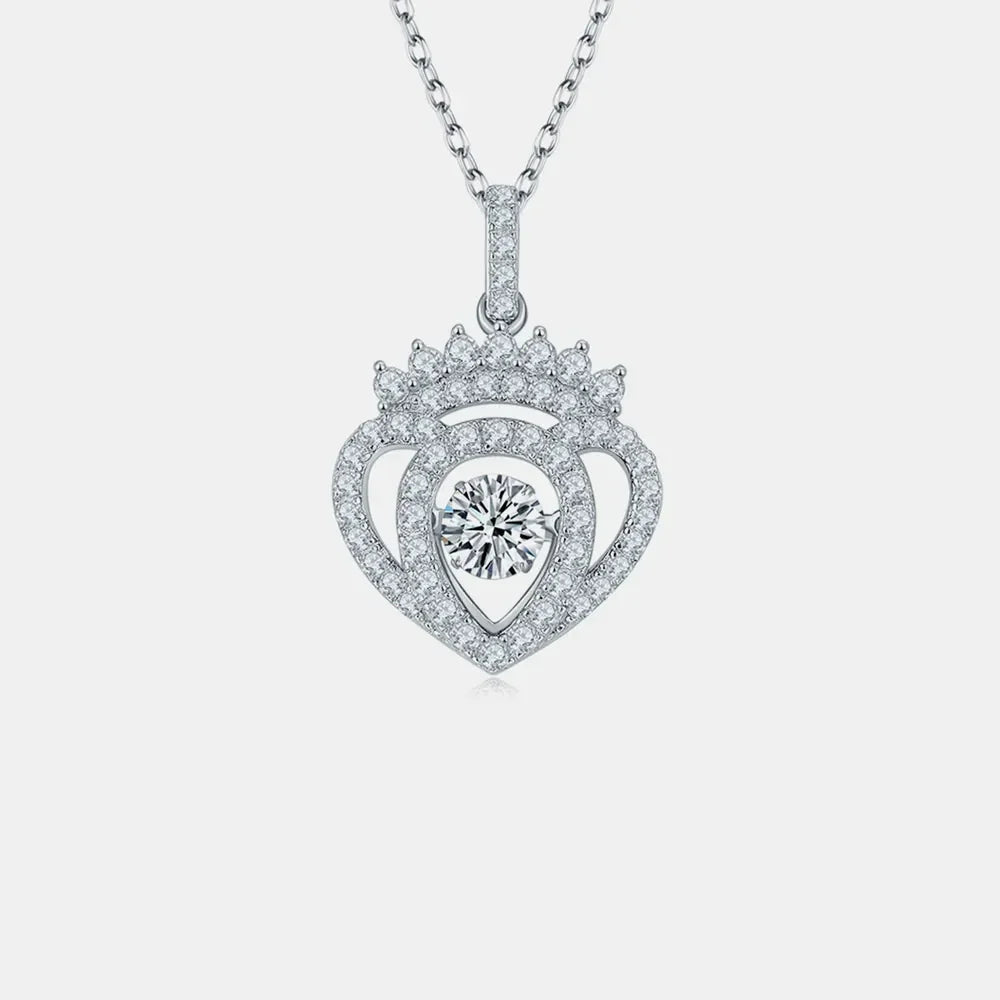 1.21 Ct Moissanite Sterling Silver Necklace Velanci