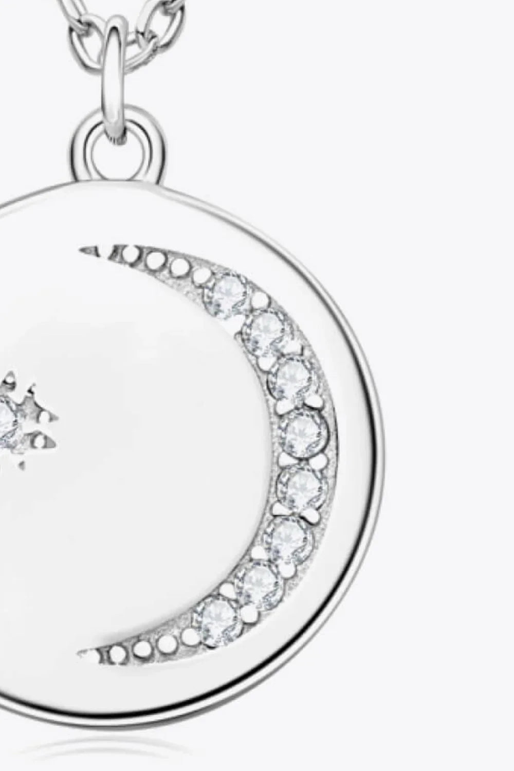 Moissanite Round Sterling Silver Necklace - All-Day Comfort Velanci