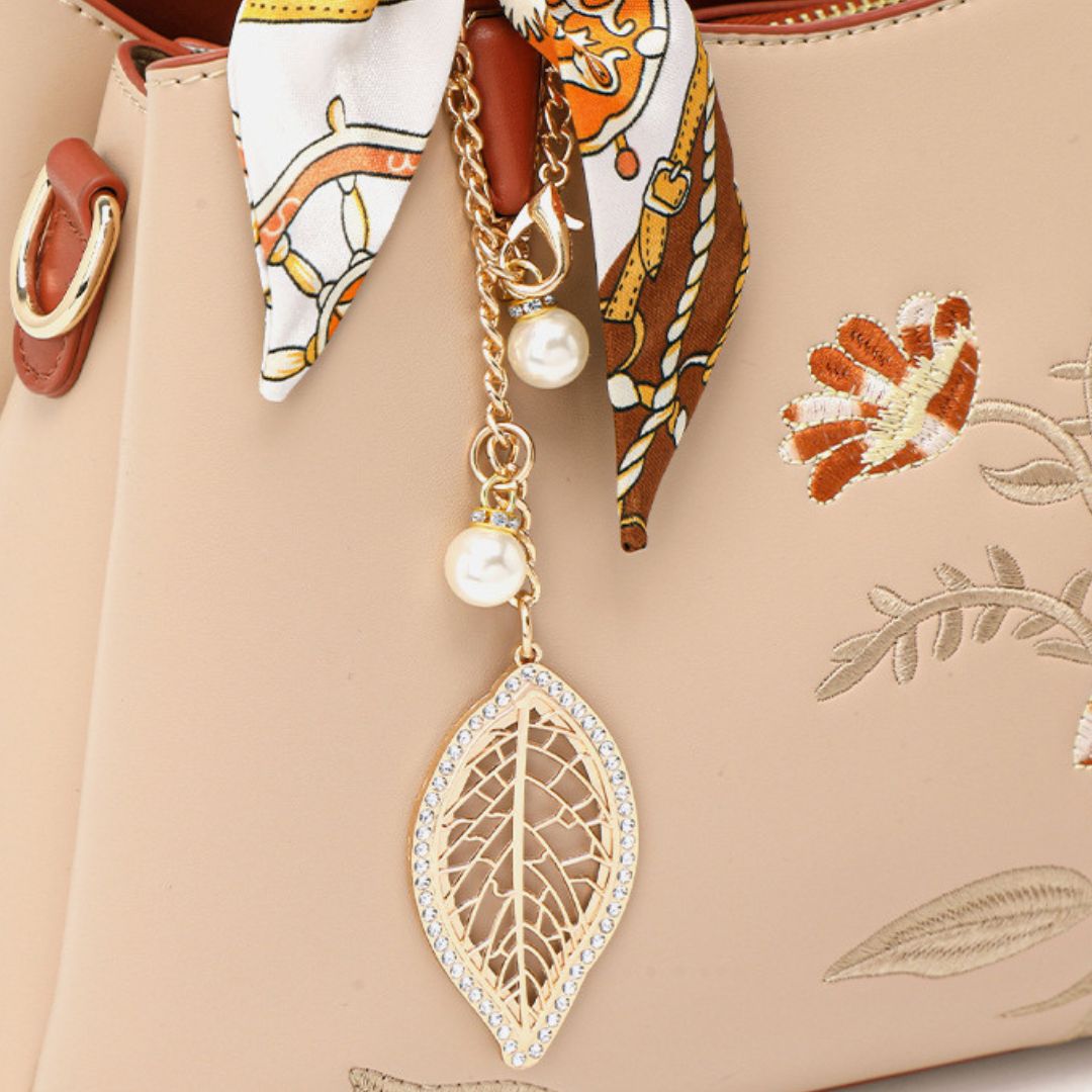 Velanci Velour Noir Leather Handbag