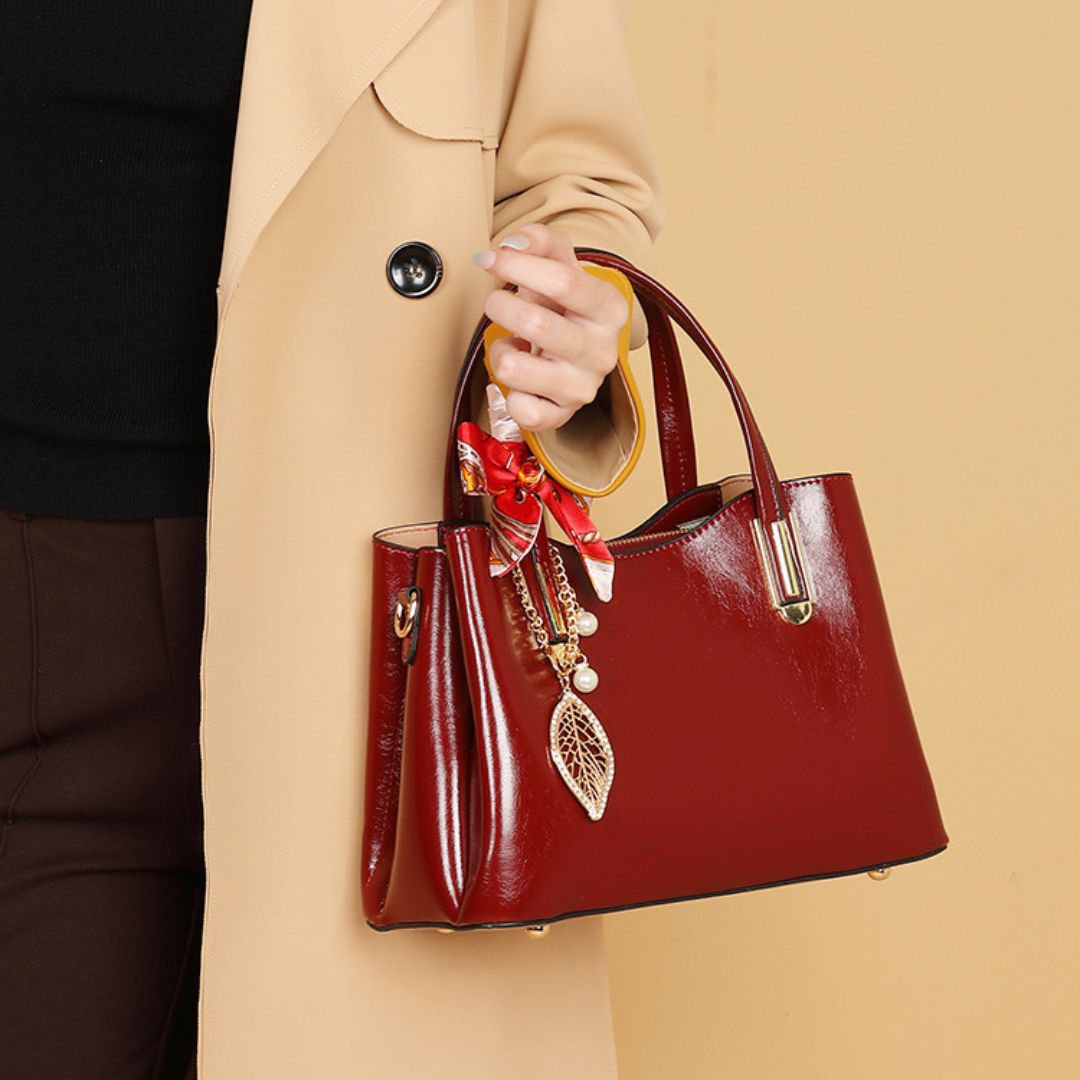 Velanci Windsor Pearl Leather Handbag