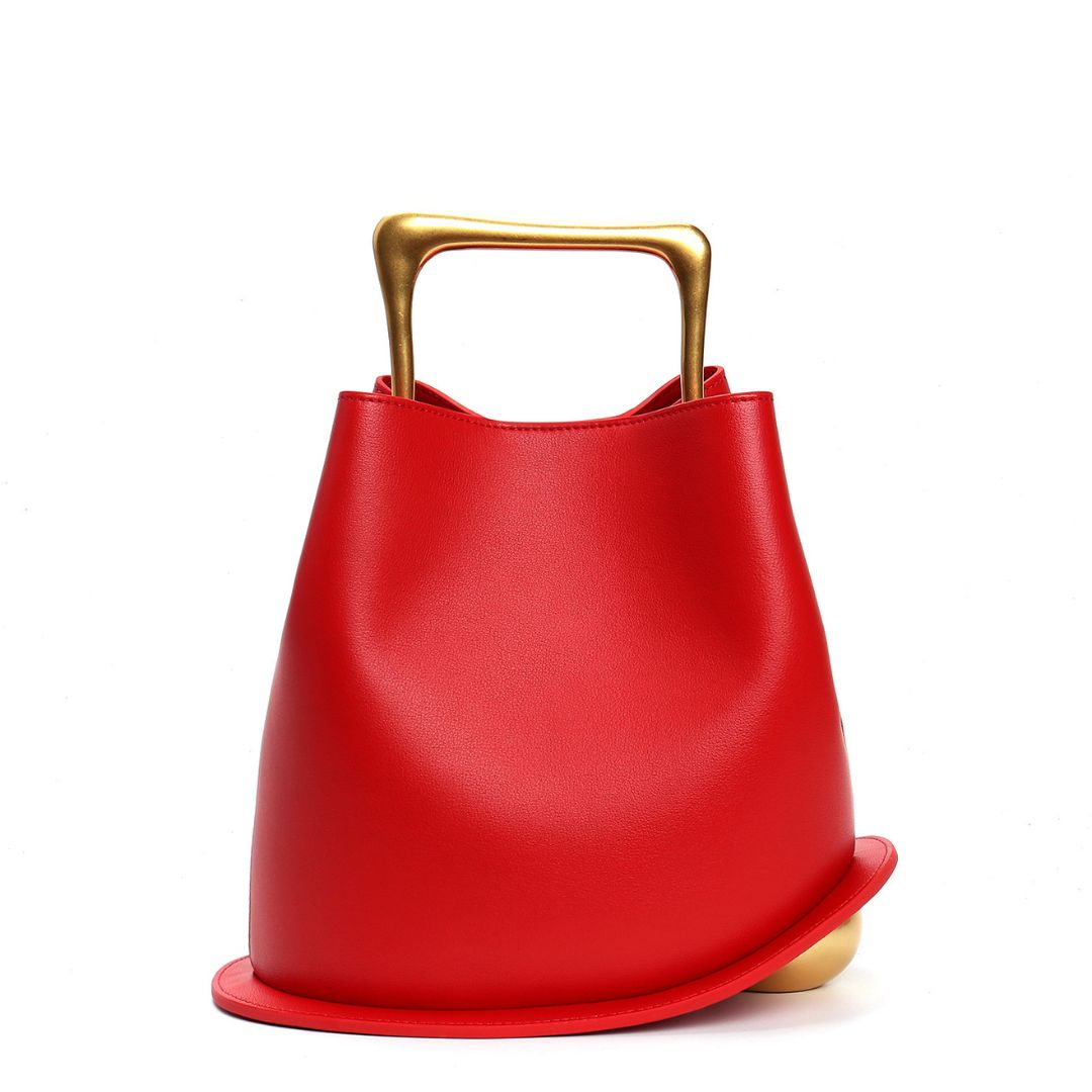 Fleur de Minuit Leather Handbag: Midnight Elegance Unveiled