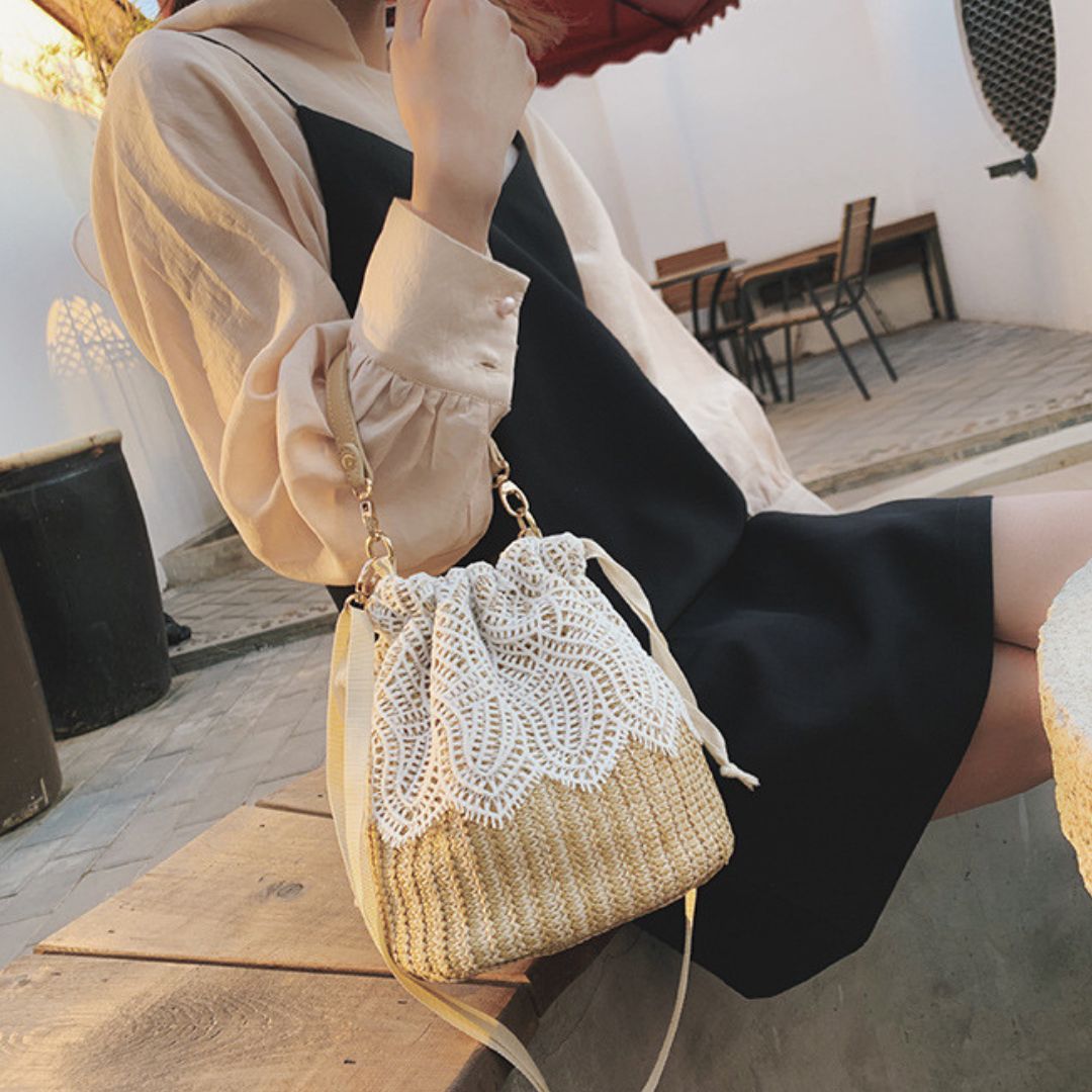 Velanci Erica Handbag - Timeless Elegance in Premium Straw