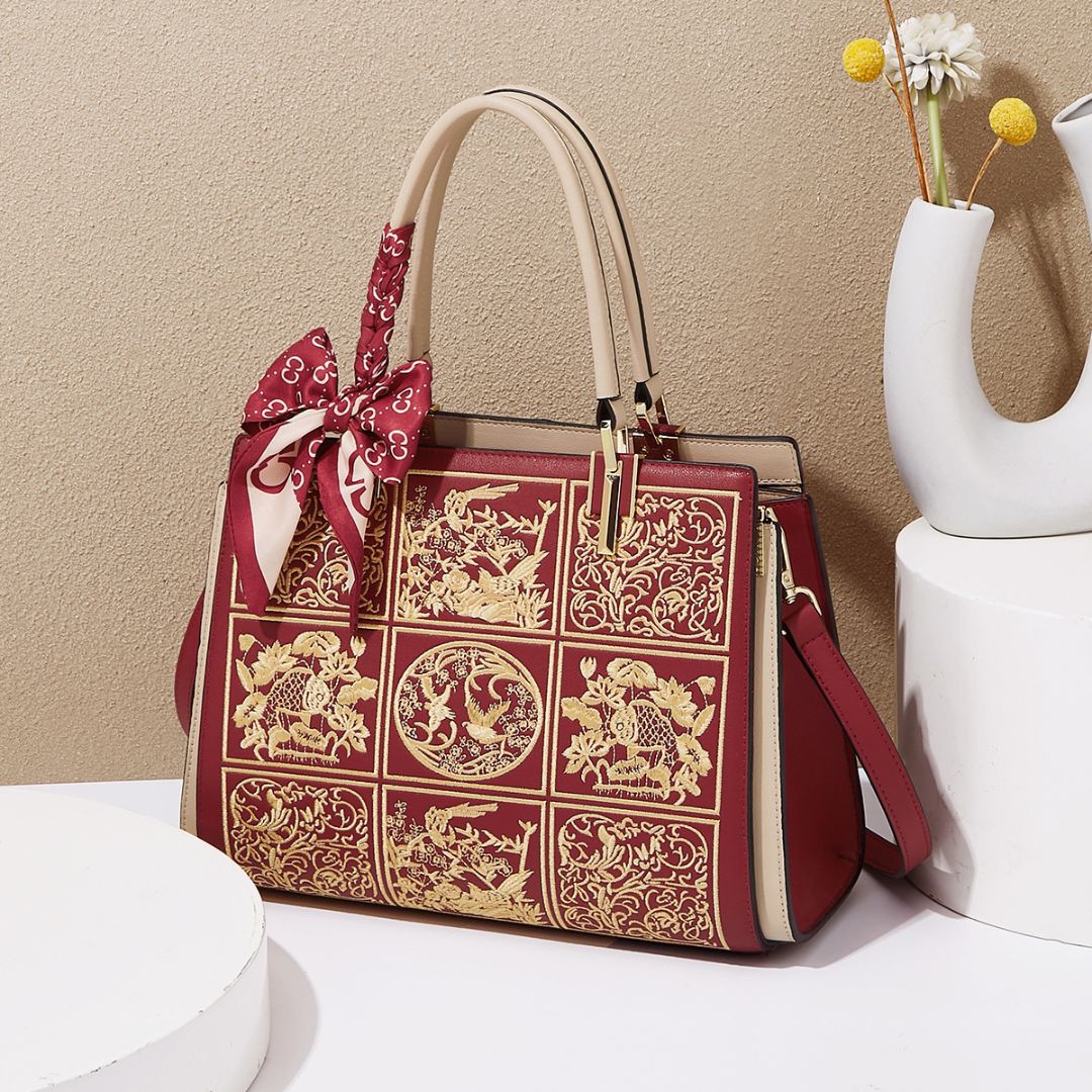 Velanci Midnight Veil Leather Handbag