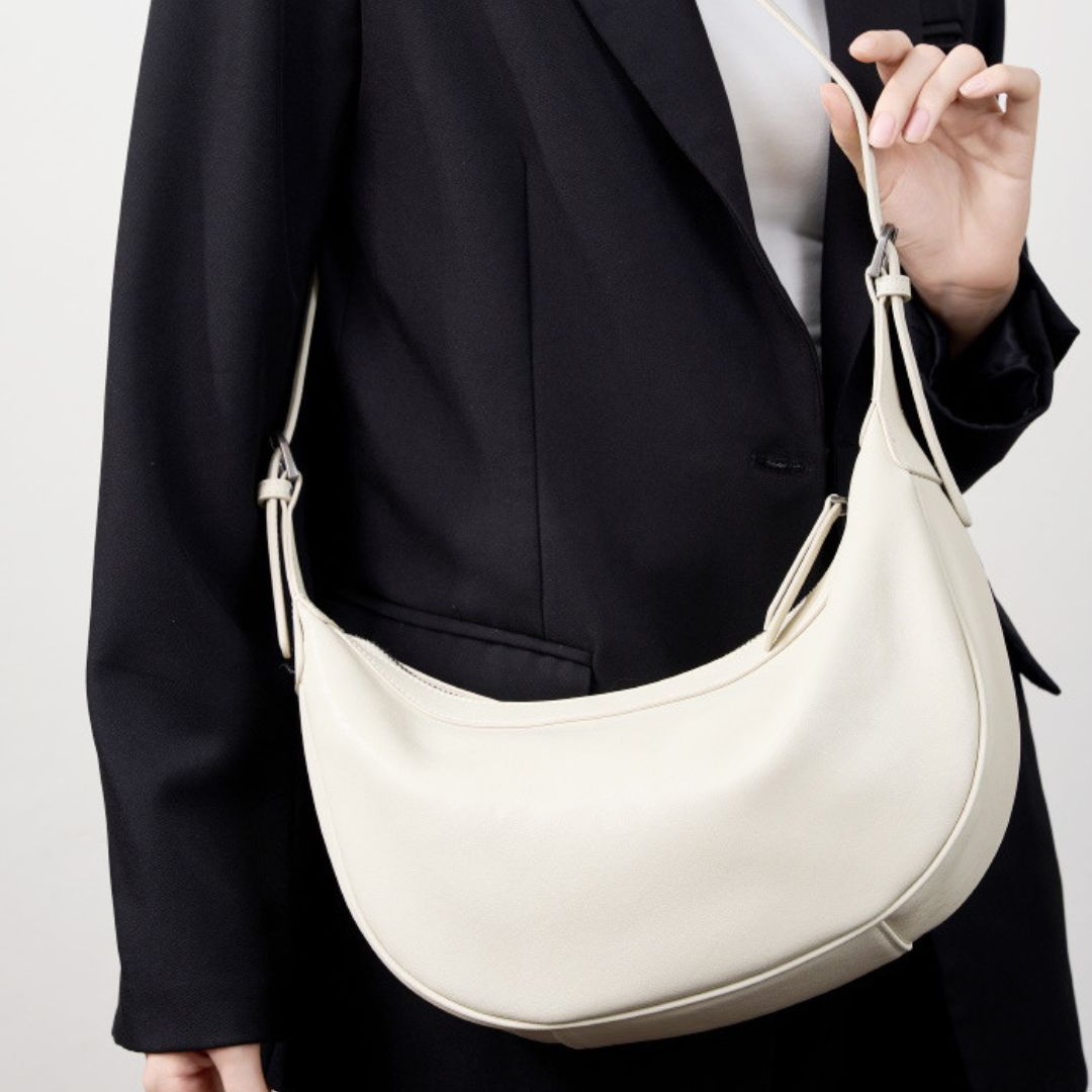 Evening Glow Luxe Leather Handbag