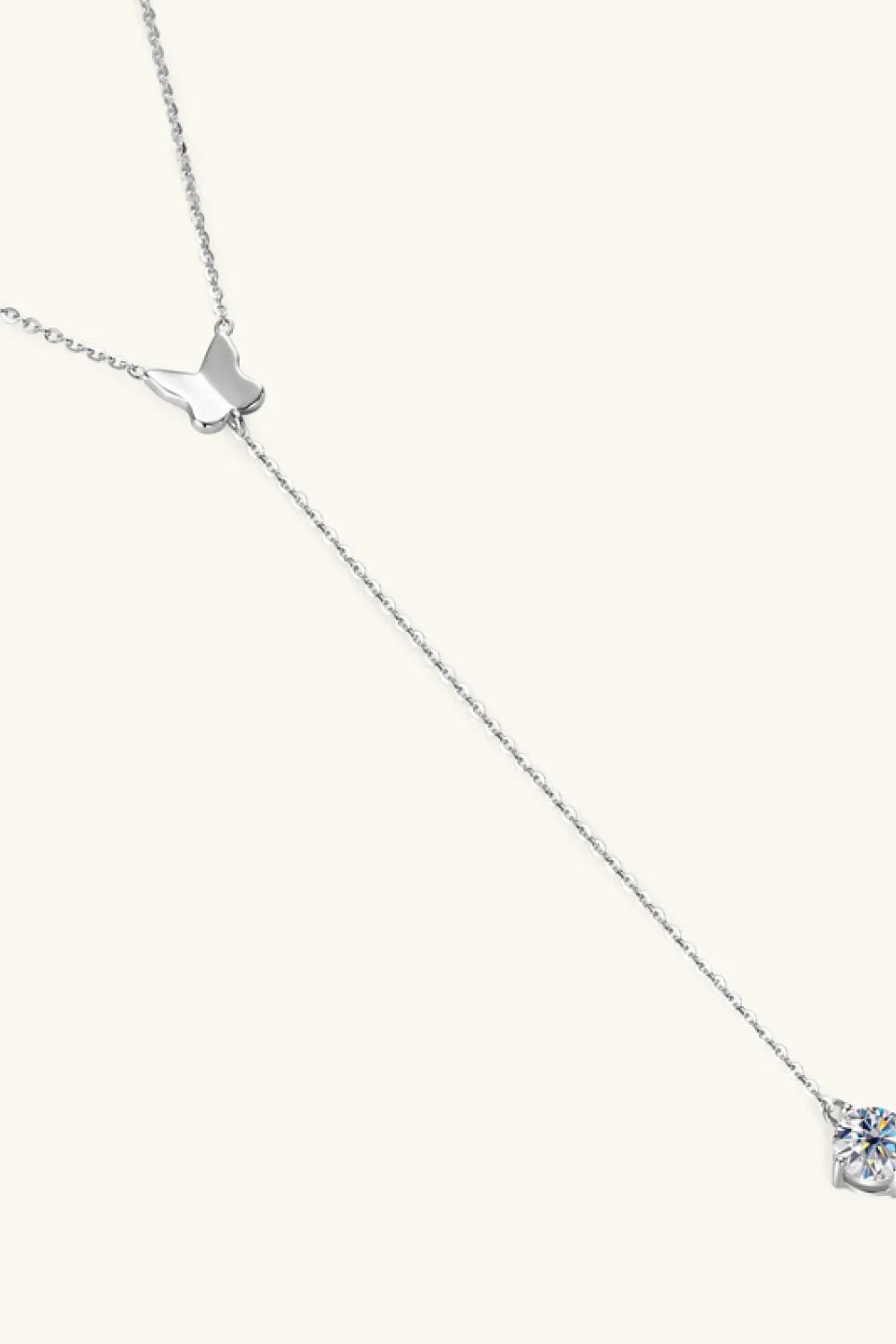 1 Carat Moissanite Necklace - Sterling Silver Sparkle Velanci