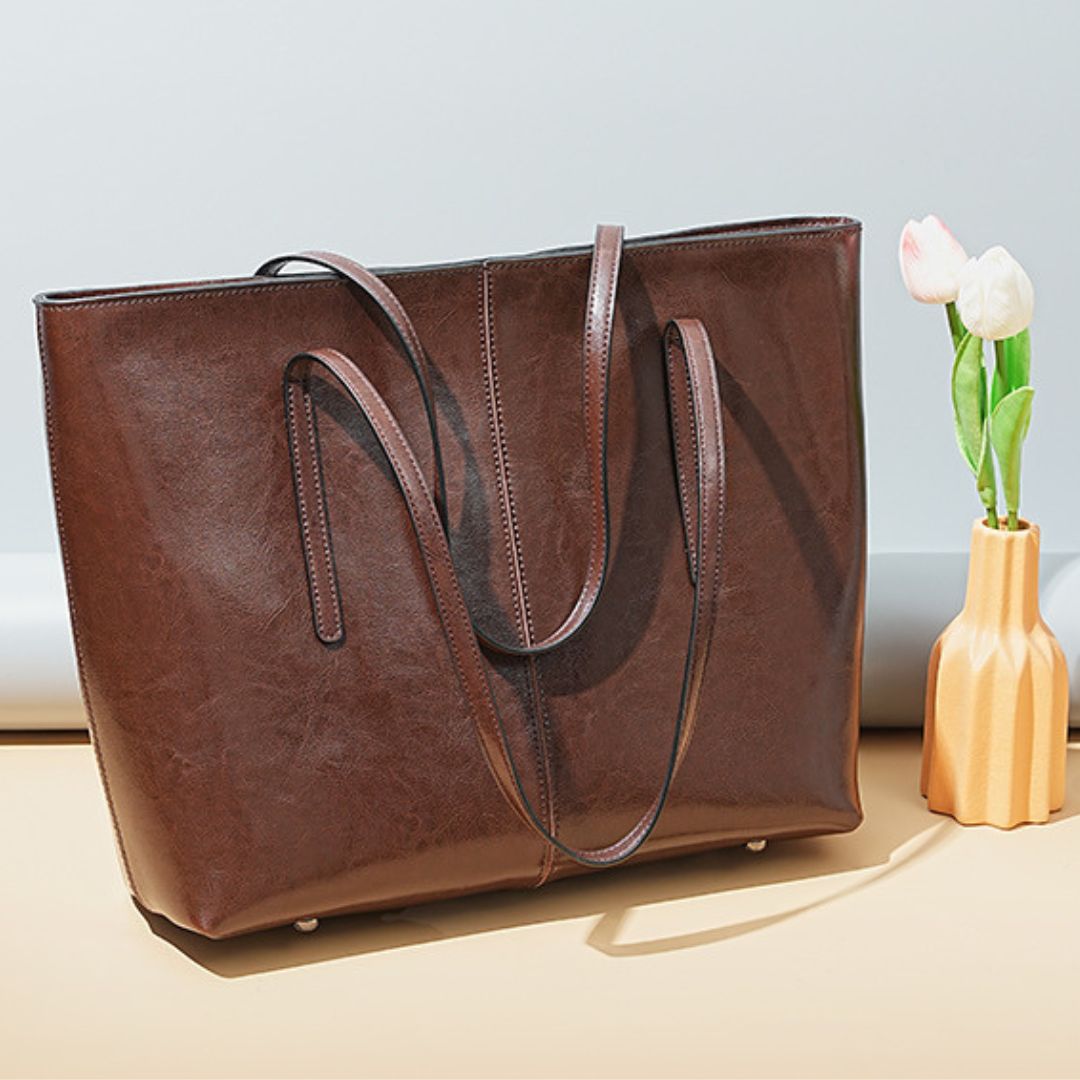 Velanci Windsor Bloom Elegant Leather Handbag