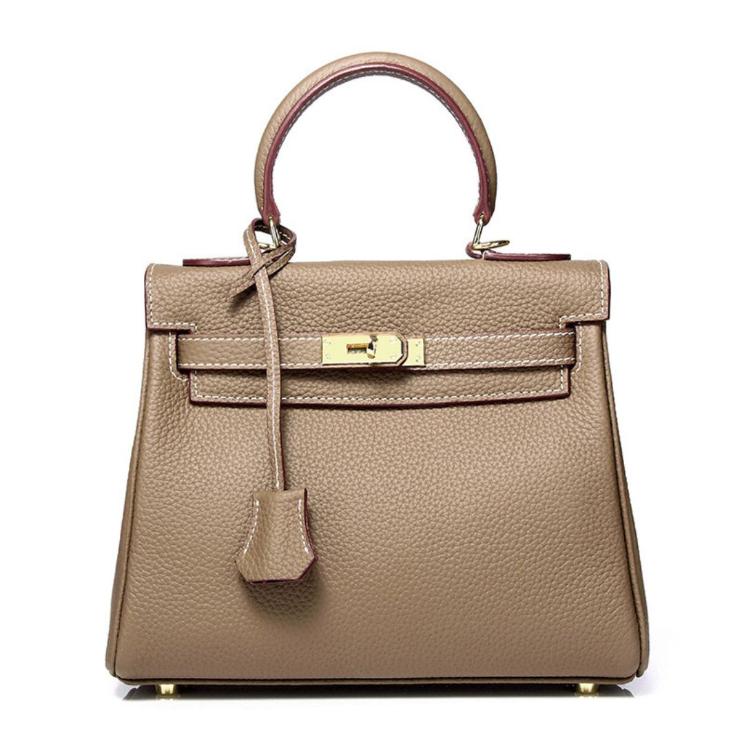 Velanci Ivory Crest Luxe Handbag