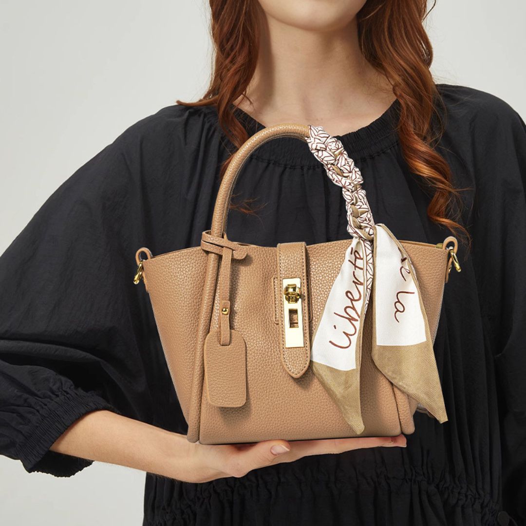 Velanci Noir Royale Leather Handbag