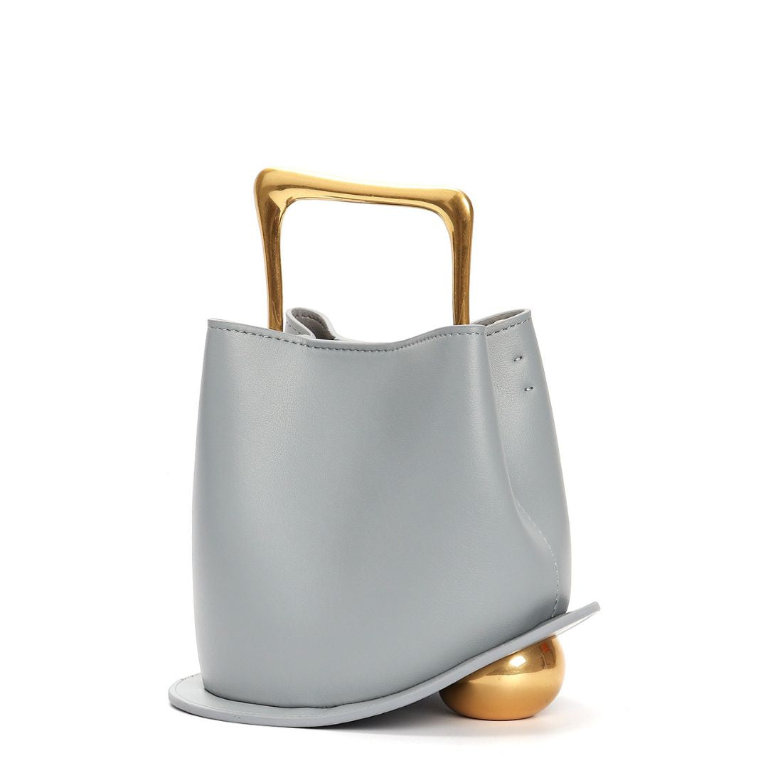 Fleur de Minuit Leather Handbag: Midnight Elegance Unveiled